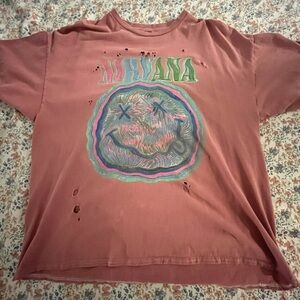 Pink Nirvana shirt from urban outfitters.